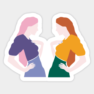 Twins Sticker